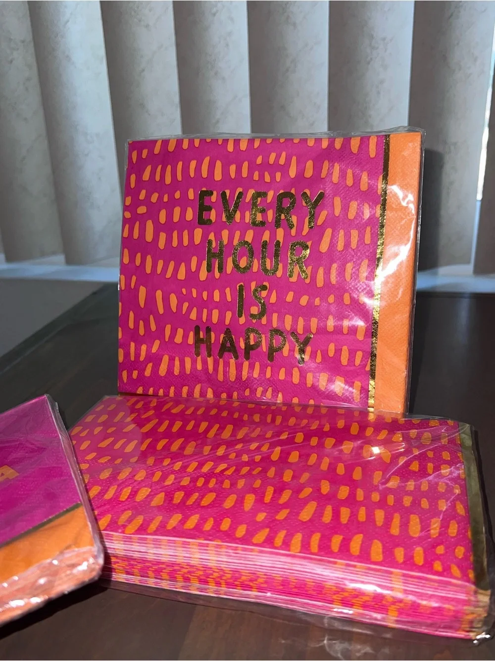 Ashland 3 Pink & Orange Party Napkins Dinner, Lunch, Beverage $22 Value